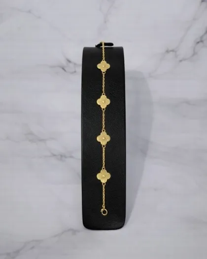 Pulsera Flor Oro 18 K